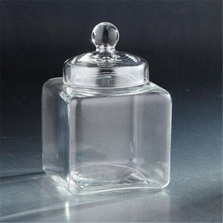 DIAMOND STAR Diamond Star 64651 9.5 x 6 x 6 in. Glass Jar with Lid; Clear 64651